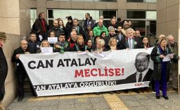 Çağlayan Adliyesi önünde Can Atalay’ın mektubu okundu