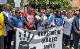 Eğitimde şiddete kalem kırarak tepki gösterdiler