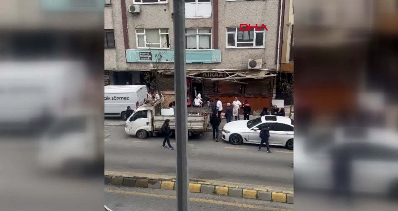 Kağıthane’de panik: Halatı kopan yük sepeti kaldırımdakilerin üzerine düştü: 1 yaralı!