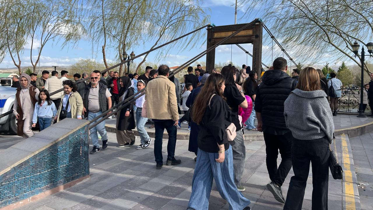 Bayram tatili nedeniyle Kapadokya’da yerli turist yoğunluğu